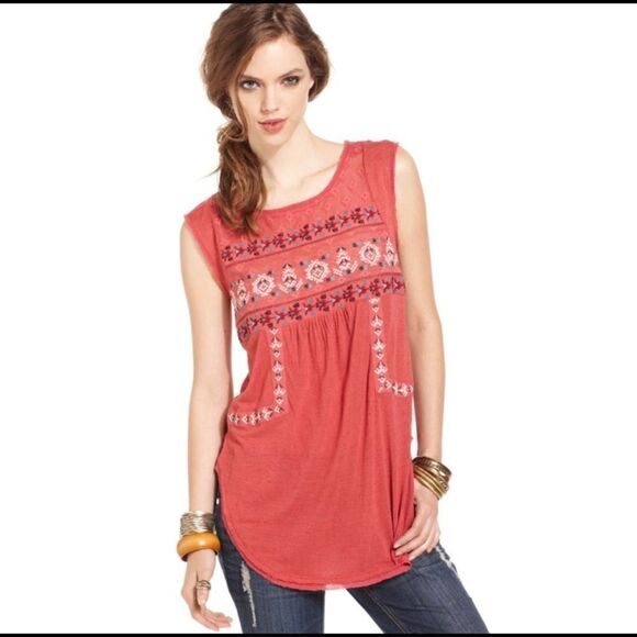 Free People embroidered tank top XS - Picture 3 of 13